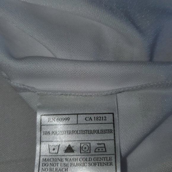 NWT Antigua large men's white golf polo. Ladies Titans Tire Challenge. - Picture 5 of 10